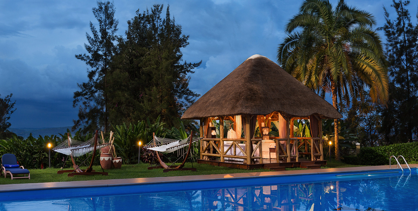 Pool and gazebo